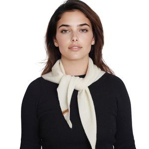 100% Merino Wool Triangle Scarf For Women Knitted Fashion Neckerchief💜